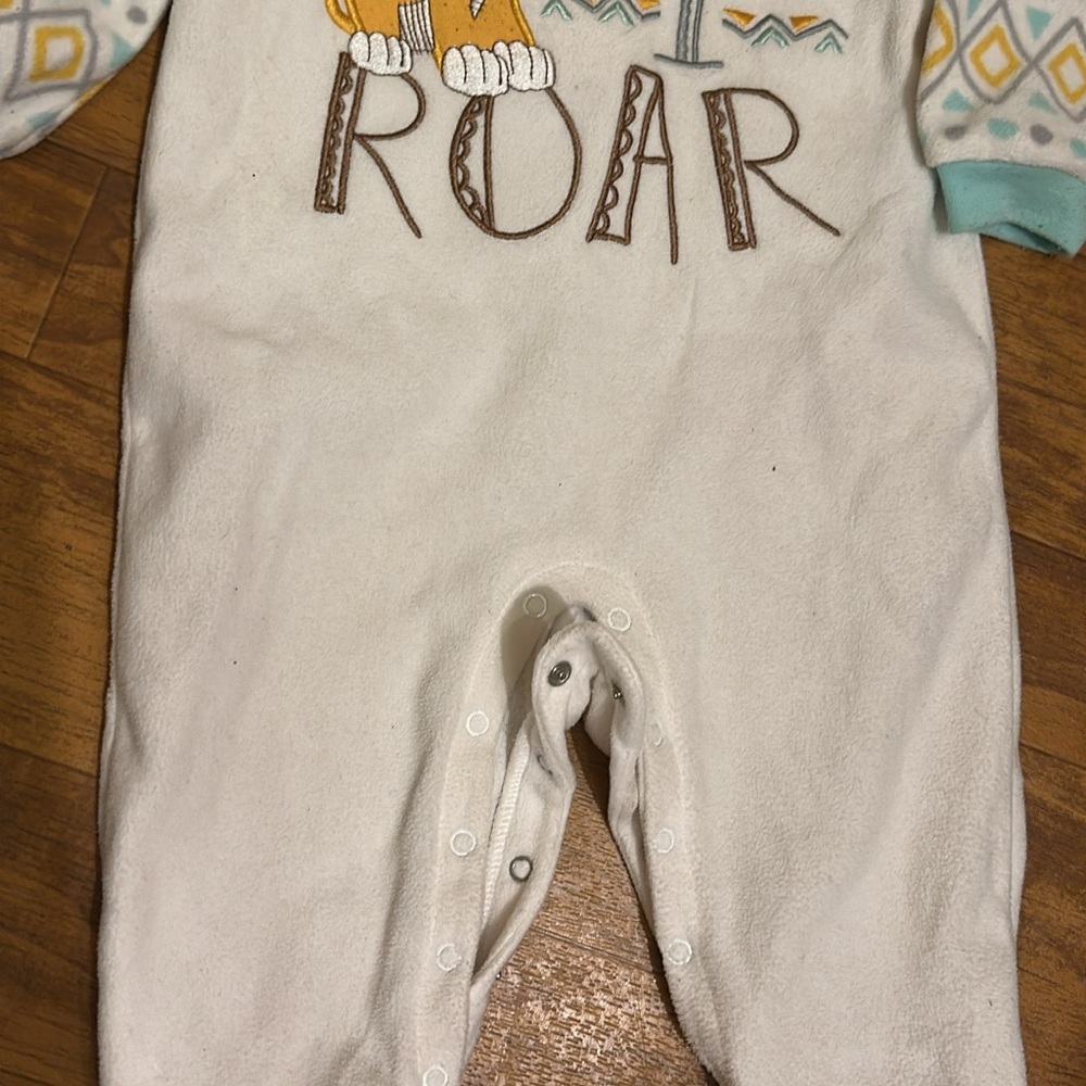 White and Multicolor Kids One Piece